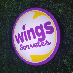 Luminoso Redondo 60cm 1 Face Policarbonato Adesivado - comprar online