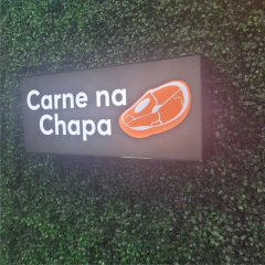 Luminoso Retangular 60x25cm 1 Face Policarbonato Adesivado - LED + LED - Comunicação Visual - Ferramentas - Soluções