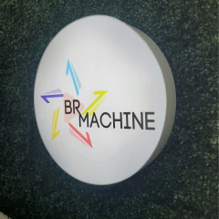 Luminoso Redondo 80cm 1 Face Policarbonato Adesivado Relevo - LED + LED - Comunicação Visual - Ferramentas - Soluções