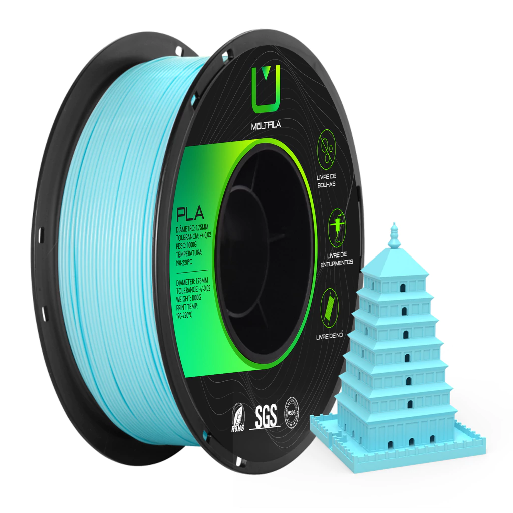 Filamento PLA Azul Claro 1,75mm - comprar online