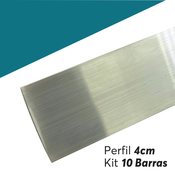 Perfil 4cm Natural 10 Barras com 2,95m cada - comprar online