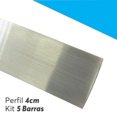 Perfil 4cm Natural 5 Barras com 2,95m cada - comprar online
