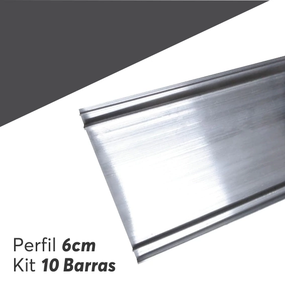 Perfil 6cm Natural 10 Barras com 2,95m cada - comprar online