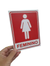 Placa 15x20cm para Sanitário - comprar online