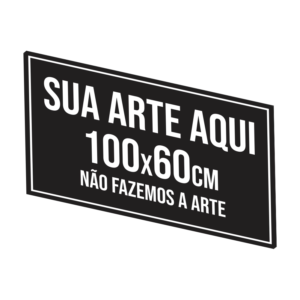 Placa 100x60cm Personalizada em ACM Adesivado - comprar online