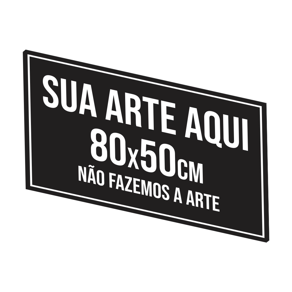 Placa 80x50cm em ACM Adesivado - comprar online