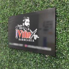 Placa 80x50cm em ACM Adesivado na internet