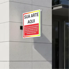 Placa ACM Adesivado Dupla Face 80x80cm - comprar online