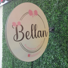 Placa 60x60cm Dupla Face em ACM Adesivado - LED + LED - Comunicação Visual - Ferramentas - Soluções