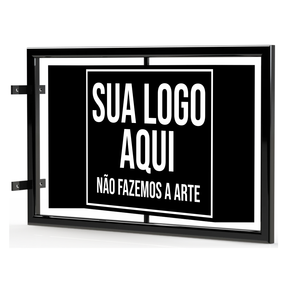 Placa Giratória 20x25cm Chapa Galvanizada