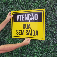 1 Placa Sinalização 50x40cm em PVC 3mm - loja online