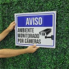 5 Placa Sinalização 40x30cm em PVC 3mm - comprar online