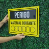 5 Placa Sinalização 40x30cm em PVC 3mm na internet