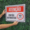 5 Placa Sinalização 40x30cm em PVC 3mm - loja online