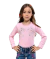 0037-2- 3200 - Body Infantil Country&Cia Rosa Bebê Pedraria Cruz