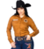 3067-8 - Camisete Feminina Radade ML Bordada New Western Caramelo/Mostarda