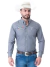 2004-18 - CP008 - Camisa Masc Texas Farm Bordada Cinza Chumbo/Logo Cinza