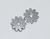 1253-6 - Rozeta 10 Pontas Inox