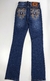 2490-4 - 509 - Calça Fem Alabama cós alto Daisy Bordado bolsos traseiros na internet