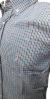 0991-3 - Camisa AUSTIN WESTERN M/C Xadrez Azul Preto Rosa E Branco