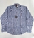 0492-14- Camisa M/L AUSTIN WESTERN Xadrez Azul Claro C/ Laranja - comprar online