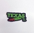 1756-56 - Adesivo para chapéu - Texas e Pena