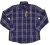 2158-29 - Camisa Masculina Radade ML Xadrez Azul Marinho/Vermelho/Cinza