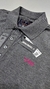 1061-32 - CPF003 - Camisa Polo Feminina Texas Farm Cinza Mesclado Escuro/Logo Rosa - Armazém Country