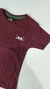 0028-78 - Camisa Infantil Unissex Silk nas Costas Vinho Mula - comprar online
