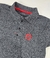 3039-15 - Camisa Polo Masc MM Logo Frente Escudo Costas Cinza Chumbo Mescla - comprar online