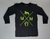 3520-22 - Camisa Solar Infantil Preta Escudo MM Verde Neon