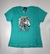 3230-178 - T-SHIRT FEM Pedraria VERDE ÁGUA/CAVALO/ROSÊ na internet