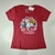3230-191 - T-SHIRT FEM Estampa Glitter VERMELHA/CAVALO/FLORES na internet