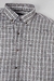 3230-269 - Xadrez Manga Curta Masc Slim Laço Forte CINZA CLARO/BEGE/BRANCO - comprar online