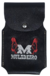 2559-6 - Bainha para Celular Couro M Muladeiro Preta - Vermelho/Branco