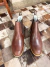 0751 - 55 - 1200 - Bota F-1000 Texana Cano Curto Masculina BR Nobuck Lisa Fóssil Café