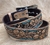 3685-93 - Cinto Master em Couro Fivela Quadrada Havana/Floral/Azul - comprar online