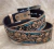 3685-93 - Cinto Master em Couro Fivela Quadrada Havana/Floral/Azul - comprar online