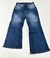 1916-21 - 241737 Calça Feminina Minuty Cós Médio/ Alto BootCut Costura Azul