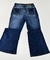 1916-21 - 241737 Calça Feminina Minuty Cós Médio/ Alto BootCut Costura Azul - Armazém Country