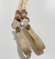 0796-4- Rédea Lã Trançada/Biqueira Couro/1 Argola Inox/ BRANCO-AMARELO - comprar online