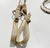 0796-6- Rédea Lã Trançada/Biqueira Couro/1 Argola Inox/ BRANCO-BEGE-CINZA - comprar online