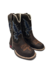 0575-6- 027 Texana Infantil Calvas BQ Crazy Horse Café/Azul
