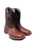 1824-14 - 5008 Bota Texana Masc.Calvas BQ Sela/Mustang Bordada Solado JUMP - loja online