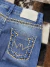 1916-30 - 251838 Calça Feminina Minuty Cós Alto / Bordada Flare