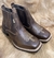0751-29 - Bota F-1000 Texana Cano Curto Bico Quadrado Lisa Latego/Café - comprar online