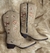 2755-5 - 1169 Bota Texana Marcial fem. Mel/Areia/Floral BF - comprar online