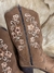 2755-6 - 1169 Bota Texana Marcial fem. Marron/Floral BF na internet