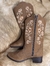 2755-6 - 1169 Bota Texana Marcial fem. Marron/Floral BF - loja online