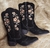 2755-7 - 1169 Bota Texana Marcial fem. Café/Floral BF - comprar online
